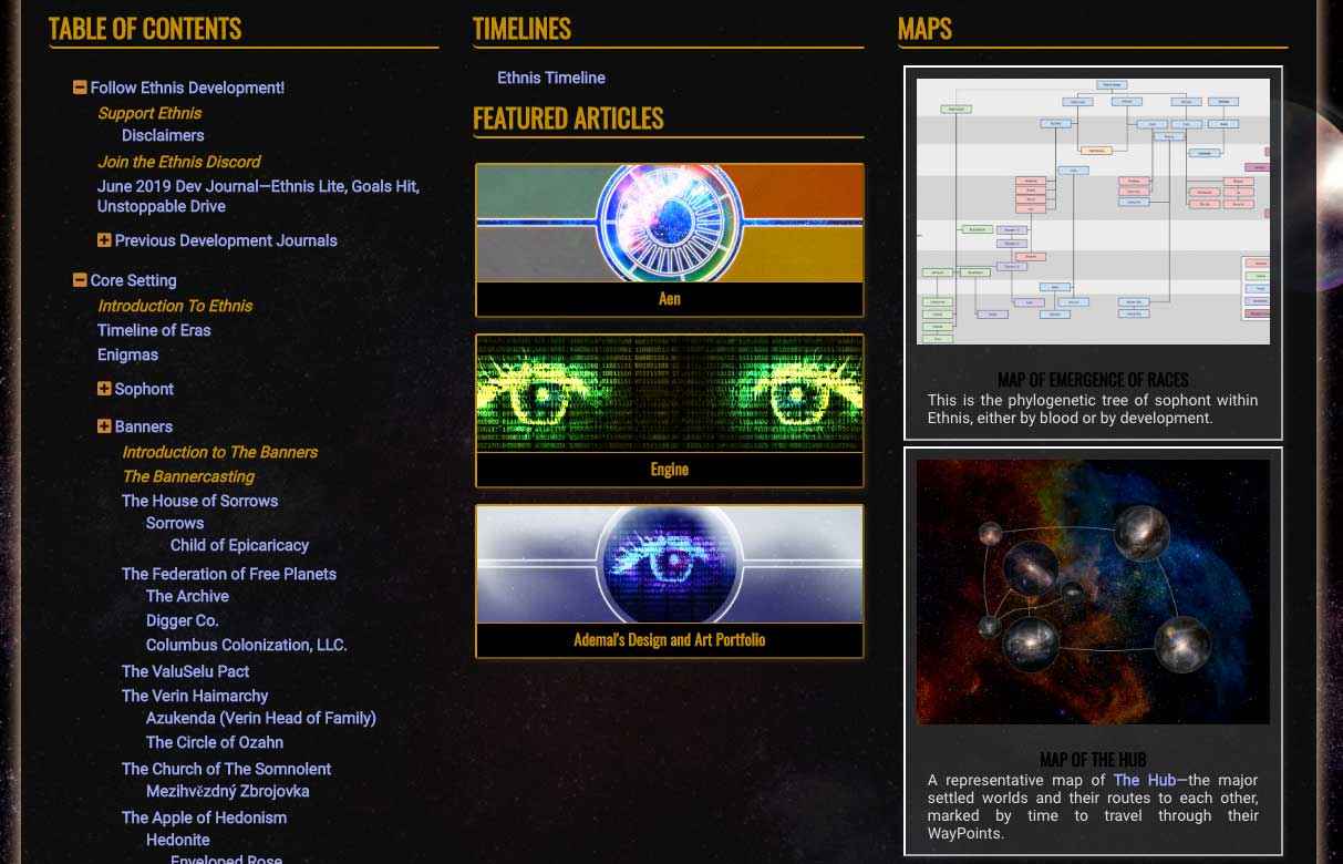 Ethnis Homepage by Ademal & Barron